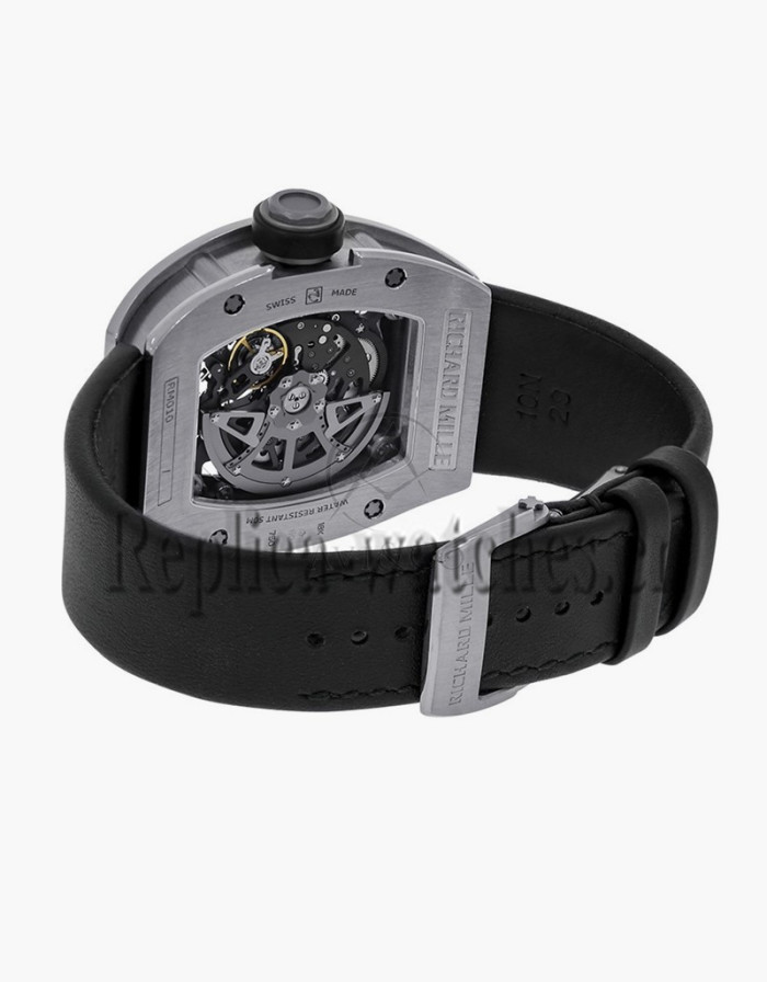 Replica Richard Mille White Gold Skeletonised Automatic Mens Watch RM010