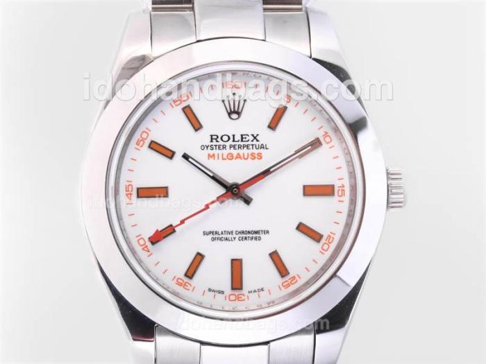 Rolex Milgauss Swiss ETA 2836 Movement with Orange Marking-Correct Size 23911