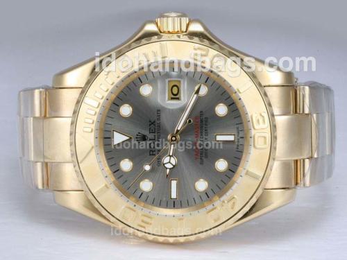 Rolex Yacht-Master Automatic Full Gold with Gray Dial 11905