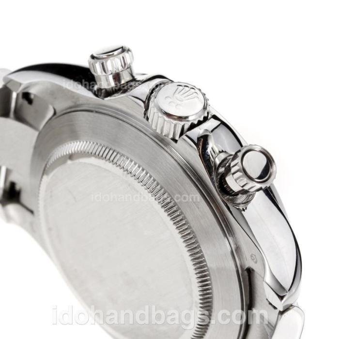 Rolex Daytona Swiss Valjoux 7750 Movement with Super Luminous White Dial S/S-Sapphire Glass 187070