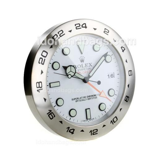 Rolex Explorer Oyster Perpetual Wall Clock with White Dial 182892