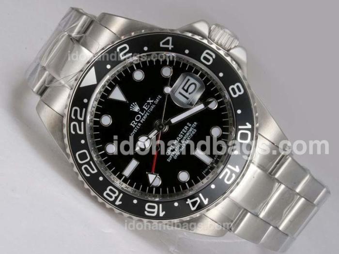 Rolex GMT-Master II 50th Anniversary Automatic with Black Dial and Bezel 12067