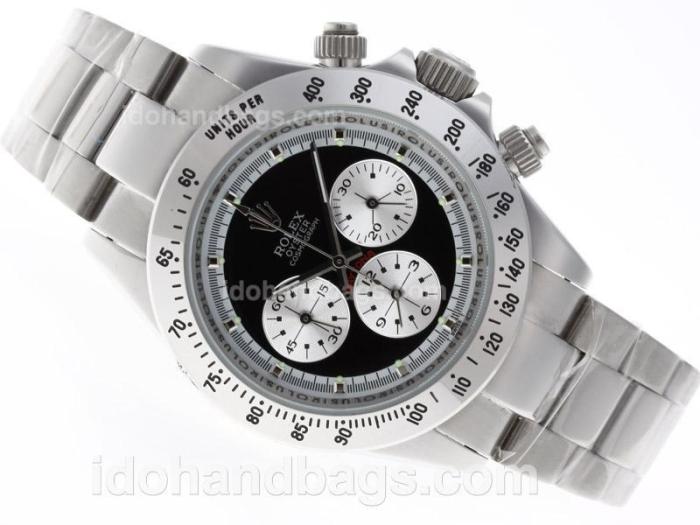 Rolex Daytona Cosmograph Working Chronograph with Black Dial S/S-Vintage Edition 38877