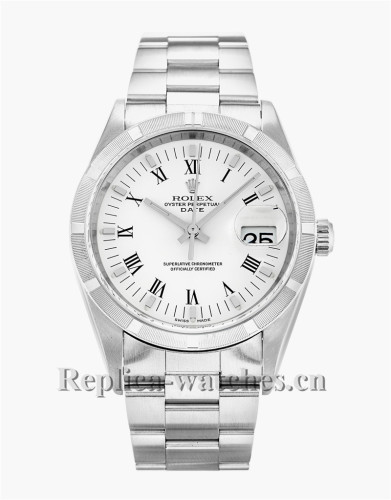 Rolex Oyster Perpetual Date Whtie Dial 34MM 15210