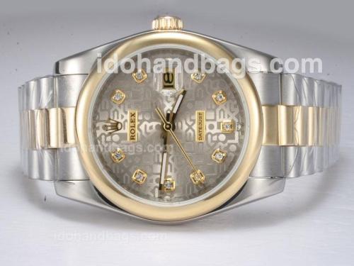 Rolex Datejust Automatic Two Tone Diamond Marking with Computer Dial 10915