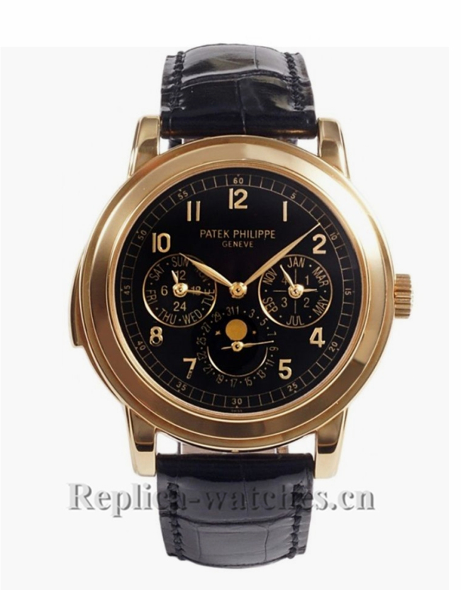 Patek Philippe Replica Grand Complications Rose Gold Perpetual Calendar Watch 5074R001