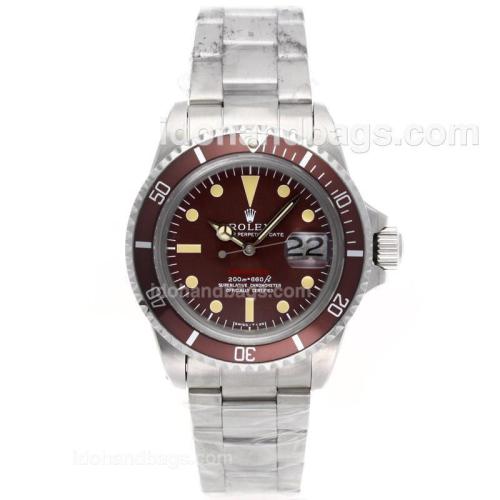Rolex Submariner Swiss ETA 2836 Movement with Brown Dial S/S-Vintage Edition 52414
