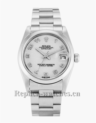 Rolex Mid-Size Datejust Stainless Steel Strap White Dial 30MM 68240