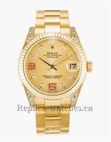 Rolex Mid-Size Datejust Gold Dial 31MM 178238