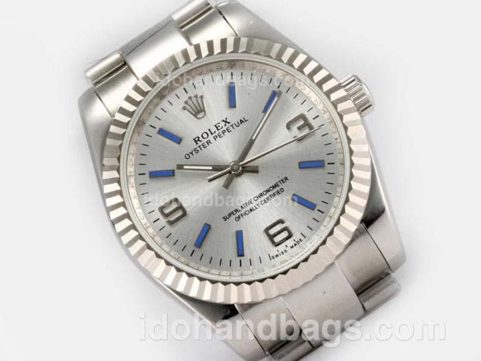 Rolex Air-King Oyster Perpetual Automatic with White Dial 18618