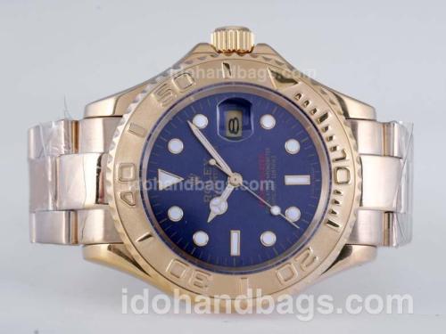 Rolex Yacht-Master Automatic Full Gold with Blue Dial 25837