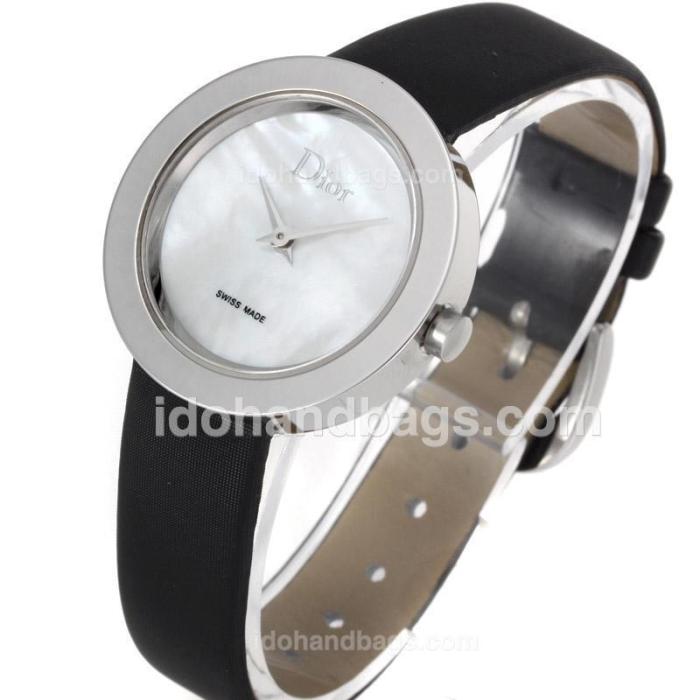 Dior Classic MOP Dial with Leather Strap-Lady Size 53069