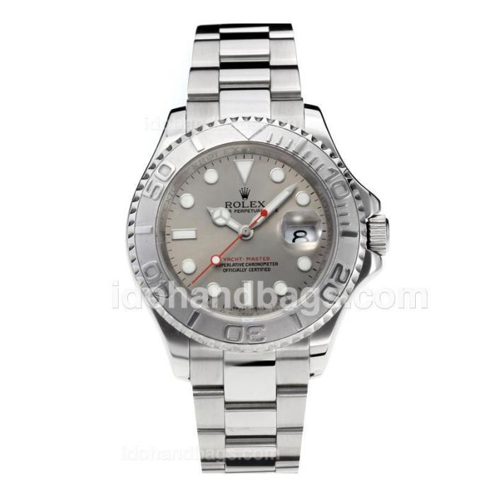 Rolex Yachtmaster Swiss ETA 3135 Movement with Super Luminous Silver Dial S/S-Sapphire Glass 187086