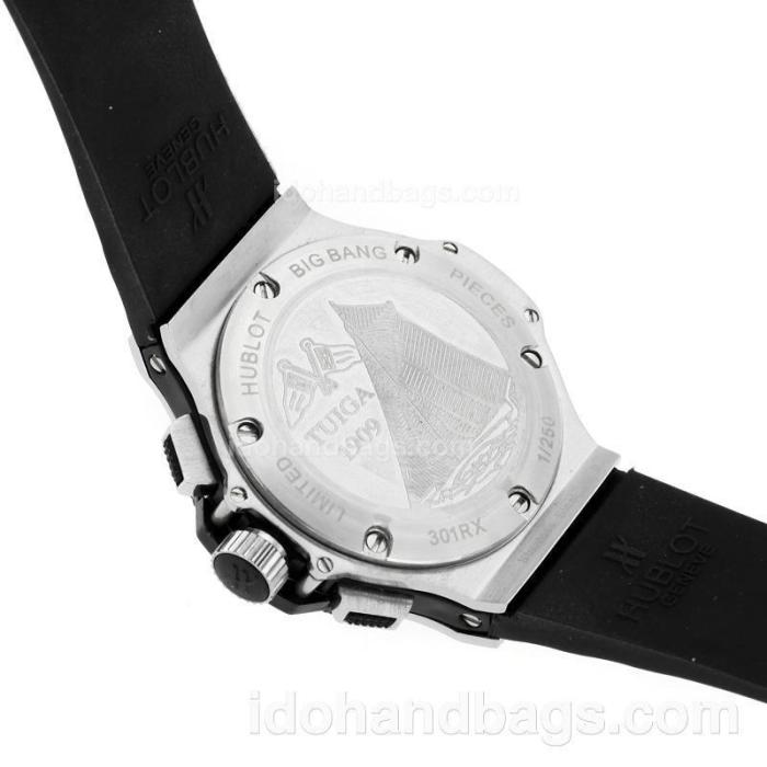 Hublot Big Bang Working Chronograph with Black Checkered Dial-Rubber Strap 79843