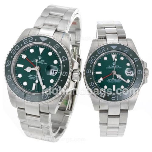 Rolex GMT-Master II Automatic Green Ceramic Bezel with Green Dial S/S-Sapphire Glass 119242