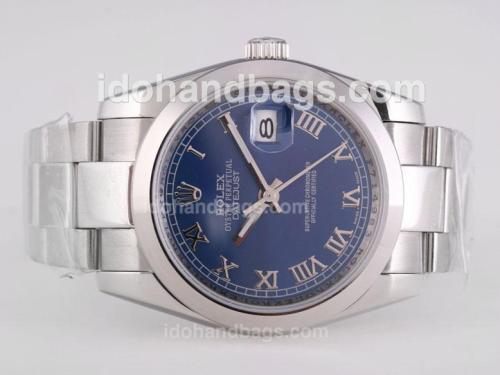 Rolex Datejust Automatic with Dark Blue Dial-Roman Marking 25765