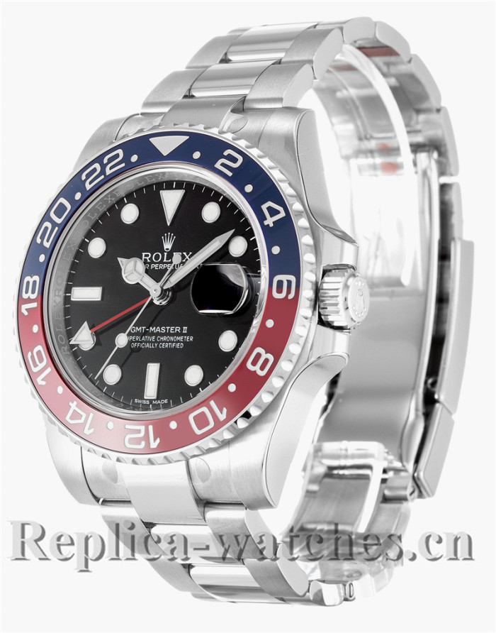 Rolex GMT Master II Stainless Steel Strap Black Dial 116719 BLRO