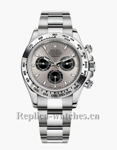 Rolex Daytona Gray Dial Stainless Steel Strap Replica Watch