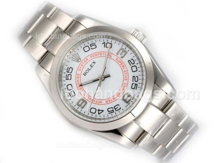 Rolex Air-King Oyster Perpetual Automatic with White Dial 19113