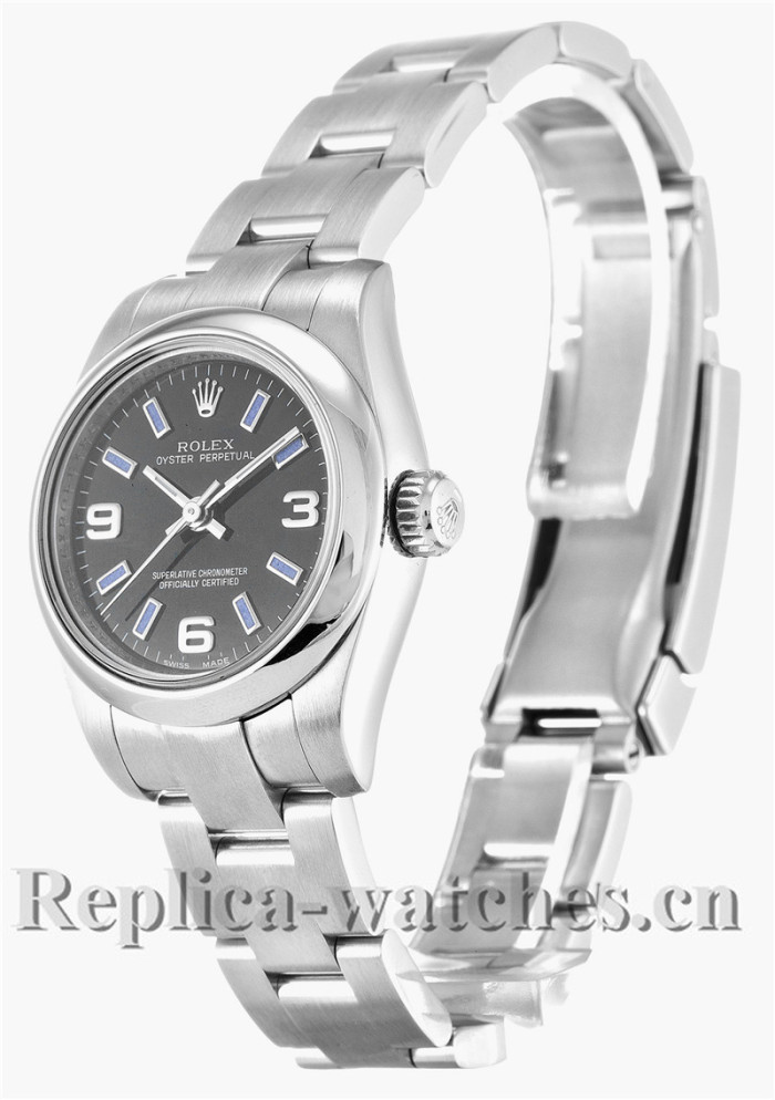 Rolex Lady Oyster Perpetual Black Dial 26MM 176200