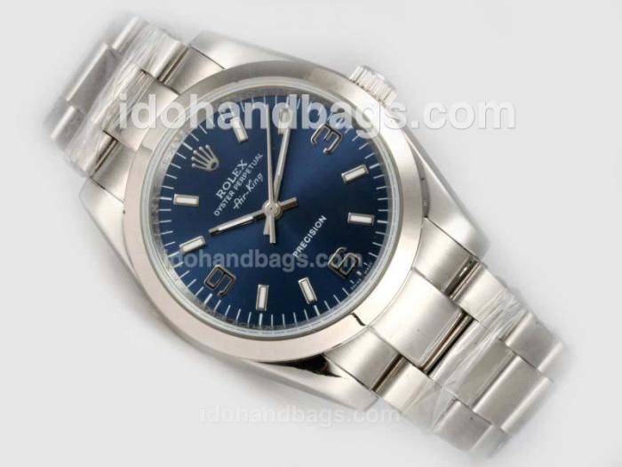 Rolex Air-King Precision Automatic with Blue Dial 20454