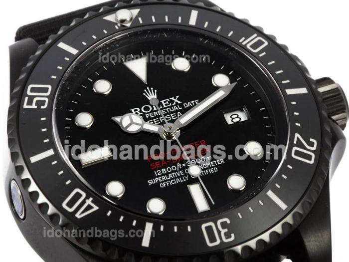 Rolex Pro Hunter Deep Sea Swiss ETA 2836 Movement PVD Case with Nylon Strap-1:1 Version 41046
