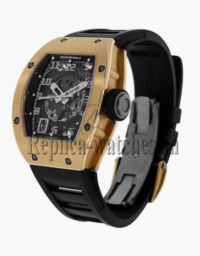 Richard Mille Rose Gold Case Skeletonised Automatic Watch RM010 AH RG