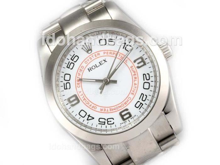 Rolex Air-King Oyster Perpetual Automatic with White Dial 19113
