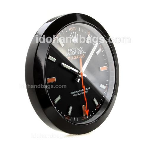 Rolex Milgauss PVD Case Wall Clock with Black Dial 182448