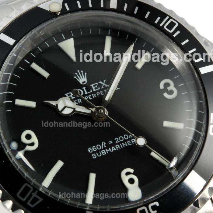Rolex Submariner Swiss ETA 2836 Movement Vintage Edition with Black Dial S/S 126810