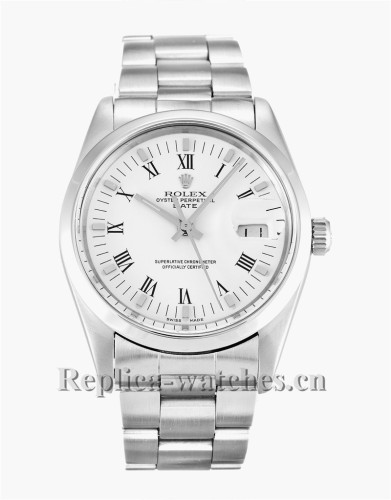 Rolex Oyster Perpetual Date White Dial 34MM 15000