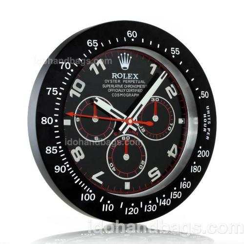 Rolex Daytona Oyster Perpetual Wall Clock PVD Case with Black Dial 183696
