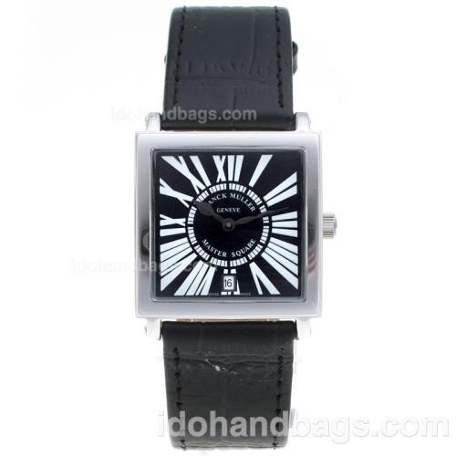 Franck Muller Master Square Roman Markers with Black Dial-Mid Size 72043