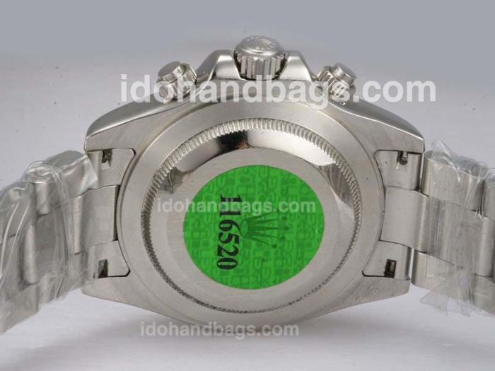 Rolex Daytona Chronograph Swiss Valjoux 7750 Movement Diamond Marking with Black Dial 11085