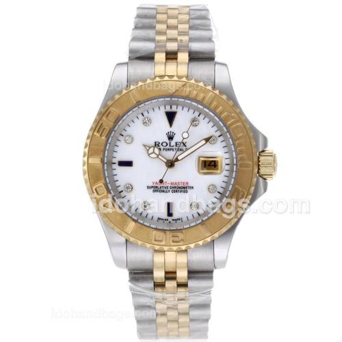 Rolex Yacht-Master Automatic Two Tone Diamond Markers with MOP Dial 61766