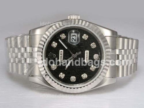 Rolex Datejust Automatic Diamond Marking with Black Computer Dial 11891