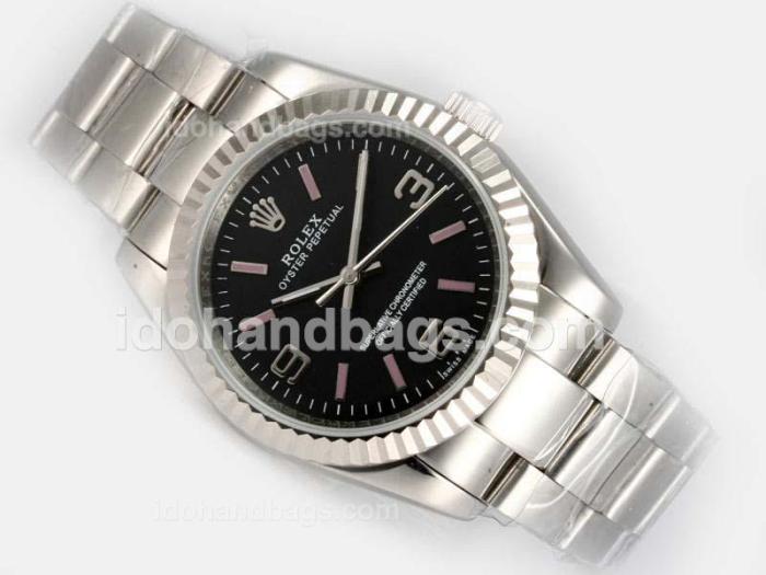 Rolex Air-King Oyster Perpetual Automatic with Black Dial 18617