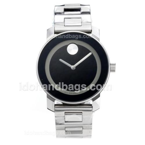Movado with Black Dial S/S 186366