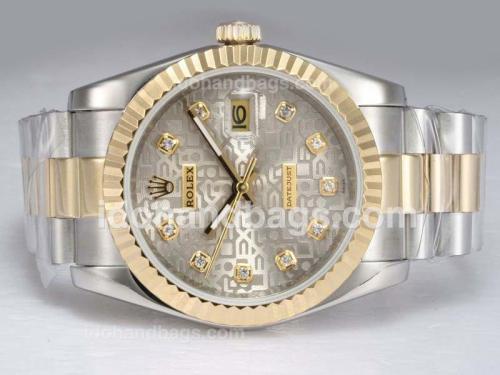 Rolex Datejust Automatic Two Tone Diamond Marking with Computer Dial 11689