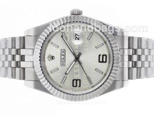Rolex Datejust II Automatic with Silver Watermark Dial S/S 48493
