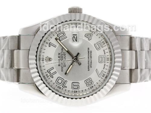 Rolex Datejust II Automatic with Silver Dial-Number Marking -41MM Version 38564