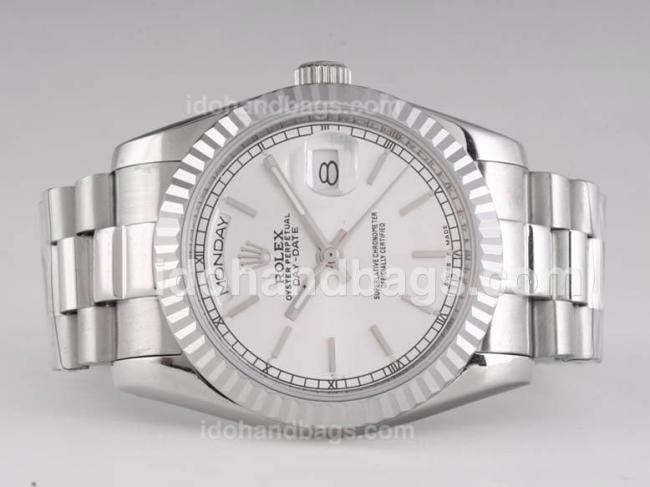 Rolex Day-Date Automatic with Silver Dial 25940