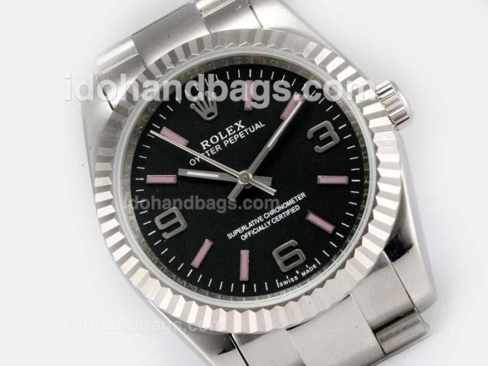 Rolex Air-King Oyster Perpetual Automatic with Black Dial 18617