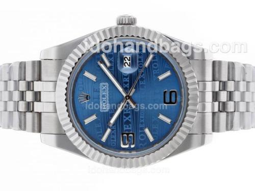 Rolex Datejust II Automatic with Blue Watermark Dial S/S 48494