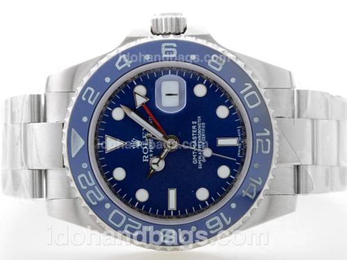 Rolex GMT Master Automatic with Blue Dial S/S -Blue Ceramic Bezel 35054