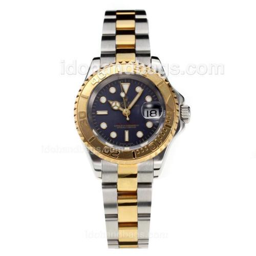 Rolex Yachtmaster Super Luminous Swiss ETA 2671 Automatic Movement Two Tone with Black Dial-Sapphire Glass 187018