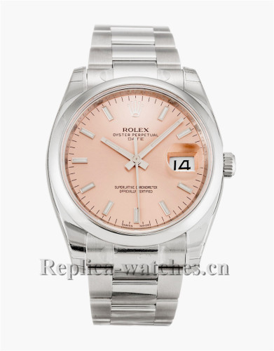 Rolex Oyster Perpetual Date Pink Dial 34MM 115200