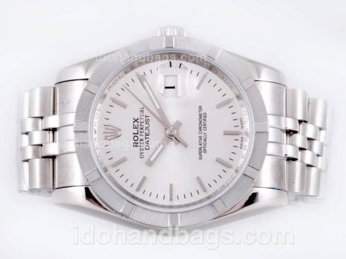 Rolex Datejust Automatic with White Dial 23128