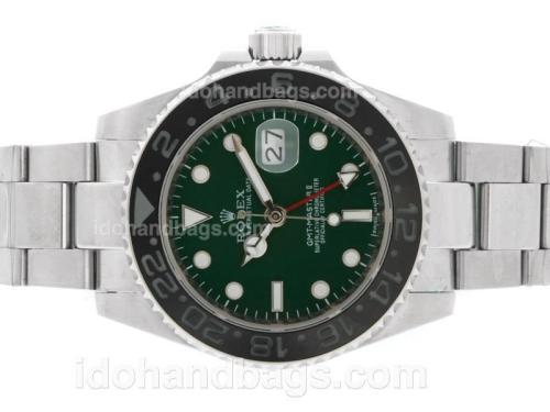 Rolex GMT-Master II Automatic with Green Dial-Black Ceramic Bezel 36680