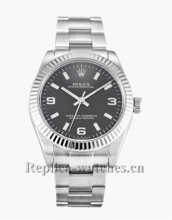 Rolex Lady Oyster Perpetual Black Dial 31MM 177234